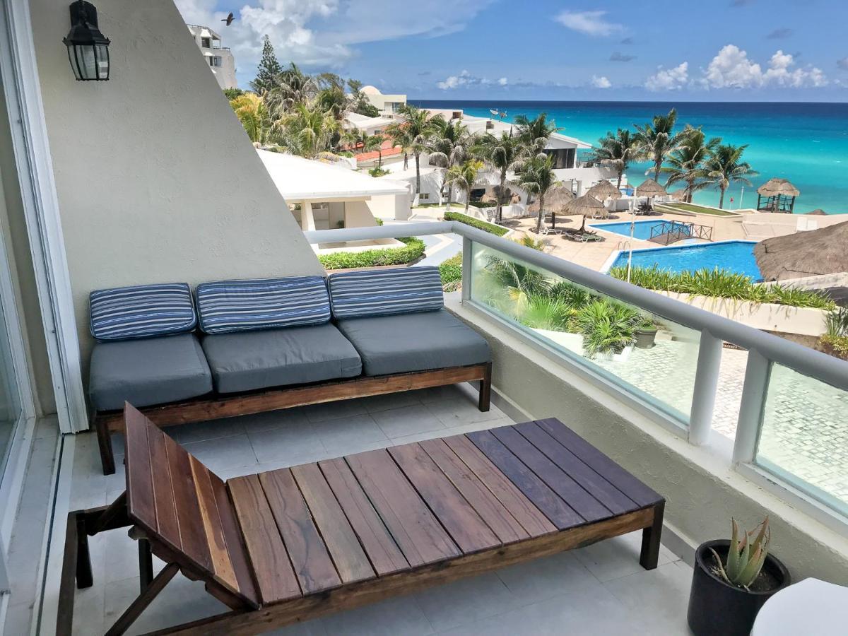 Apartment On The Beach With Terrace Ocean View, Brisas Cancun 01 By Beach & Ocean Apartments Esterno foto